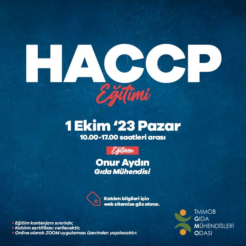 HACCP EĞİTİMİMİZİ GERÇEKLEŞTİRDİK
