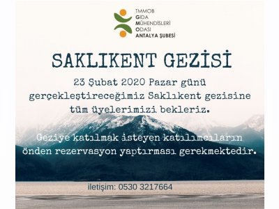 23022020 SAKLIKENT GEZİSİ