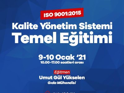 ISO 9001:2015 KALİTE YÖNETİM SİSTEMİ TEMEL EĞİTİMİ