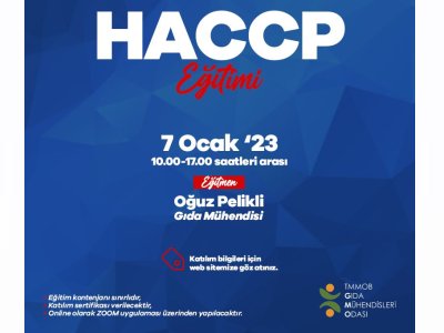 HACCP EĞİTİMİNİ GERÇEKLEŞTİRDİK
