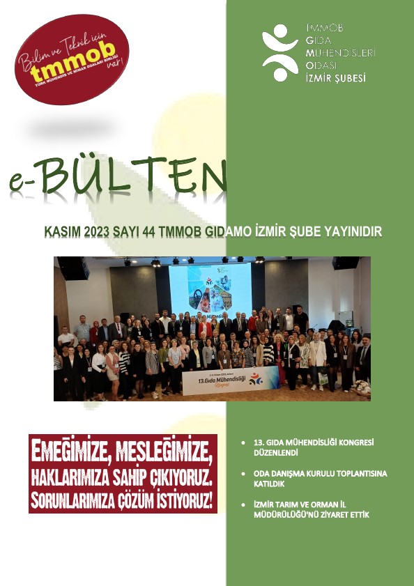 İZMİR ŞUBE e-BÜLTEN 44 2023/44